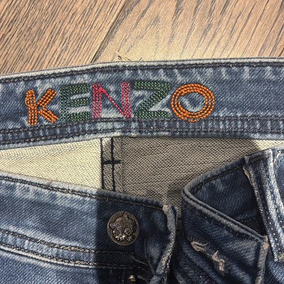 Kenzo Capri denim pants Sz 36 - Picture 5 of 16